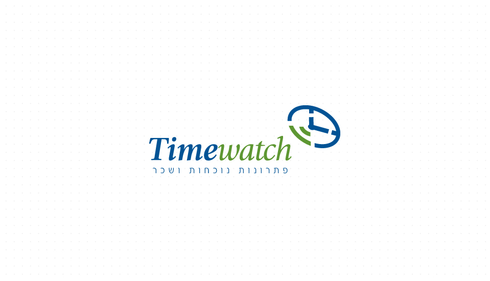 עיצוב לוגו ותדמית לחברת timewatch